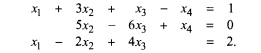 Determine whether the following system possesses: (a) no solution, (b) a unique solution, or (c)...-1