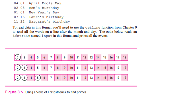 Write a program that keeps track of important dates/events and reminds you of all the important...-1