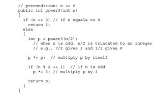 The following recursive method calculates 3n : How many multiplications will be performed when the...