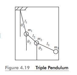 Determine the natural frequencies of the system shown in Fig. 4.18. Derive the equation of motion...-2