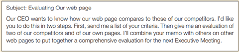 Evaluating web pages Today you get this e-mail message from your boss: As Your Instructor Directs,...