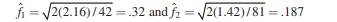 For example 3 in Section 2.15 the following three contrasts were defined: L 1 = µ 1 – (µ 2 + (µ 3 +...