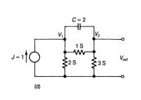 Find the output voltage by transforming first the voltage source into a current source and applying...-3