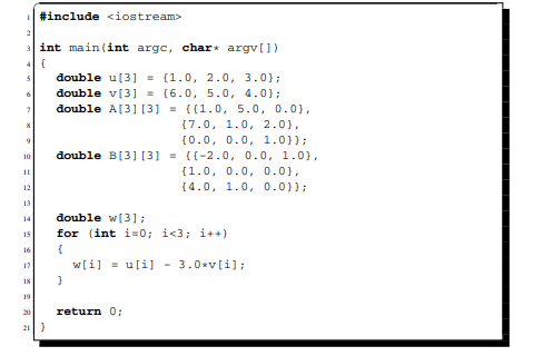 This exercise uses the following vectors and matrices: Furthermore, the vectorwsatisfiesw = u - 3v....-2