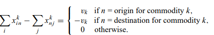 Consider the node–arc formulation of the ‘‘traffic-assignment’’ model. Define a ‘‘commodity’’ as the...-2