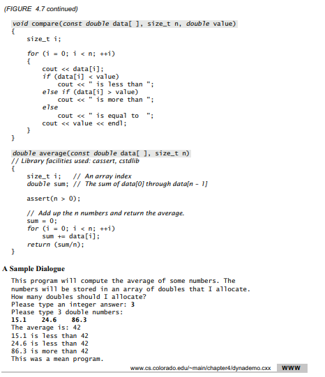 Describe in English the behavior of the program in Figure 4.7.-3