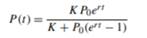 The logistic equation is a simple differential equation model that can be used to relate the change...-2