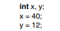 Variable Assignment Consider the following two variable declarations and assignments: Indicate for...-1