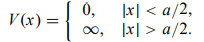 A particle of mass m is subjected to a potential (a) Find the ground, first, and second excited...-1