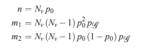 Show that the corresponding method-of-moments equations yield the estimates ˆp0, ˆpG , and Nˆ v of...