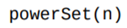 Write a recursive function that returns a list of all subsets of the integers 1,2,…, n . A subset is...