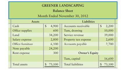 The bookkeeper of Greener Landscaping prepared the company’s balance sheet while the accountant was...