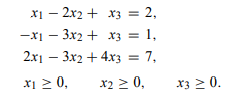 Apply the phase I simplex method to find a feasible solution to the problem: Does the termination of...