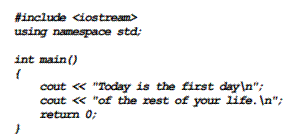 Make the required changes to the following program so it writes its output to the file output.txt...-1