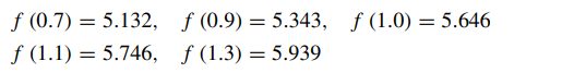 Use the divided difference interpolation formula to estimate f (0.97) from the data