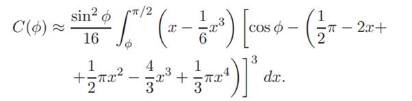 In heat conduction problems, the heat flux of a pipe is given by the integral where f is in radian....-2