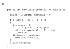 What is the worst-case running time (big-O, in terms of n) of the following methods?-1