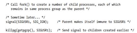 Suppose a parent process performs the following steps: What problem might be encountered with this...