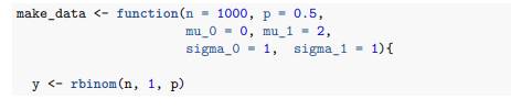 Repeat the simulation from exercise 1 100 times and compare the average accuracy for each method and...-1