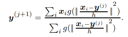 The mean shift procedure for finding a mode of a function involves producing series of estimates...-3