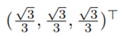 The perspective projection to the plane with normal vector through the point (1, 2, 3) and the...-1