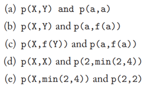 For each of the following patterns and instances, say whether the instance matches the pattern and,...