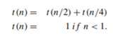 What is the complexity of the algorithms that compute the following recursive relationships?...-2