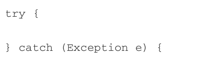 Is there anything wrong with the following exception handler as written? Will this code compile?-1