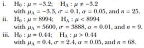 i. Experiment with your function using the first example setting in the text with µ0 = 0, s = 1, n =...