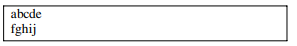 Create a text file testa.txt containing two lines, each of five characters followed by a new line,...