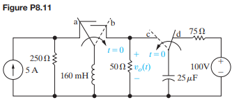 a) Change the resistance for the circuit you designed in Problem 8.17(a) so that the response is...-2