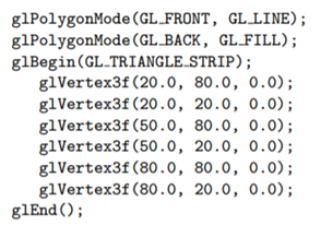 Continuing the previous experiment, next replace the polygon declaration part of square.cpp with:...-1