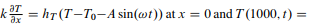 What kind of temperature problem can be described by the PDE with boundary conditions T 0 , and...-2