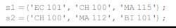 The set functions can be used with cell arrays of strings. Create two cell arrays to store (as...