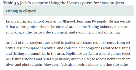 Extend Jack’s scenario, shown in Table 3.5, to include a section in which students record audio...-1