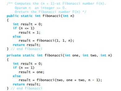 Trace the call fibonacci(6) to the following method List any recursive calls in the order they...