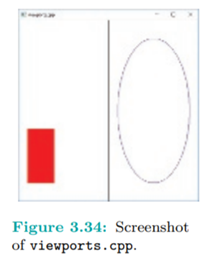 Run viewports.cpp where the screen is split into two viewports, one defined by glViewport(0, 0,...