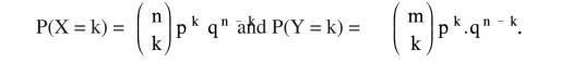 Assume X and Y are mutually independent binomial distributions where Assume we define Show Z = X + Y...-1