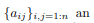 Consider the linear system Ab = c with A = n × n matrix, b = (b 1 ,...,b n ) T and c = (c 1 ,...,c n...-1