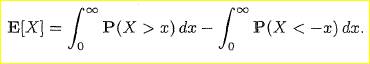 Show that the expected value of a continuous random variable X satisfies