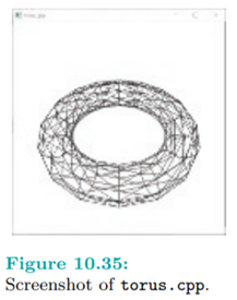 Run torus.cpp, which applies the parametric equations deduced above within the template of...