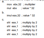 Using clock cycles for the Pentium, compare the total number of clock cycles and bytes of object...-2