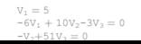 Analyzing electric circuits can be accomplished by solving sets of equations. For a particular...-1