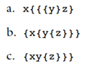 For each of the following strings, trace the execution of the balanced-braces algorithm and show the...-1