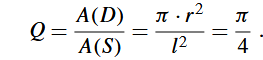 Let S be a solid square of length l = 2 and D be a solid disk of radius r = 1 both centered at the...