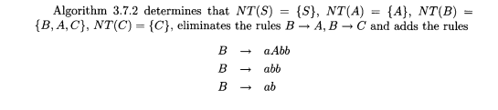 For each of the following grammars, apply Algorithm 3.7.2 to eliminate all rules of the type E --* H-2