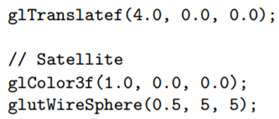 We want to add a satellite which tags along with the ball of ballAndTorus.cpp. The following piece...-1