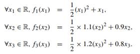 Consider Problem (12.4) in the case that n = 3, D = 5, and the fk are of the form: Solve it in four...-1