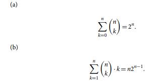 Use counting arguments to prove the following: