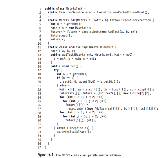 The Polynomial class. a) Use this decomposition to construct a task-based concurrent polynomial...-3